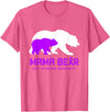 Rett Syndrome Awareness T-Shirt Mama Bear Rett Syndrome Awareness Shirt For Women Men T-Shirt - Pink Heather