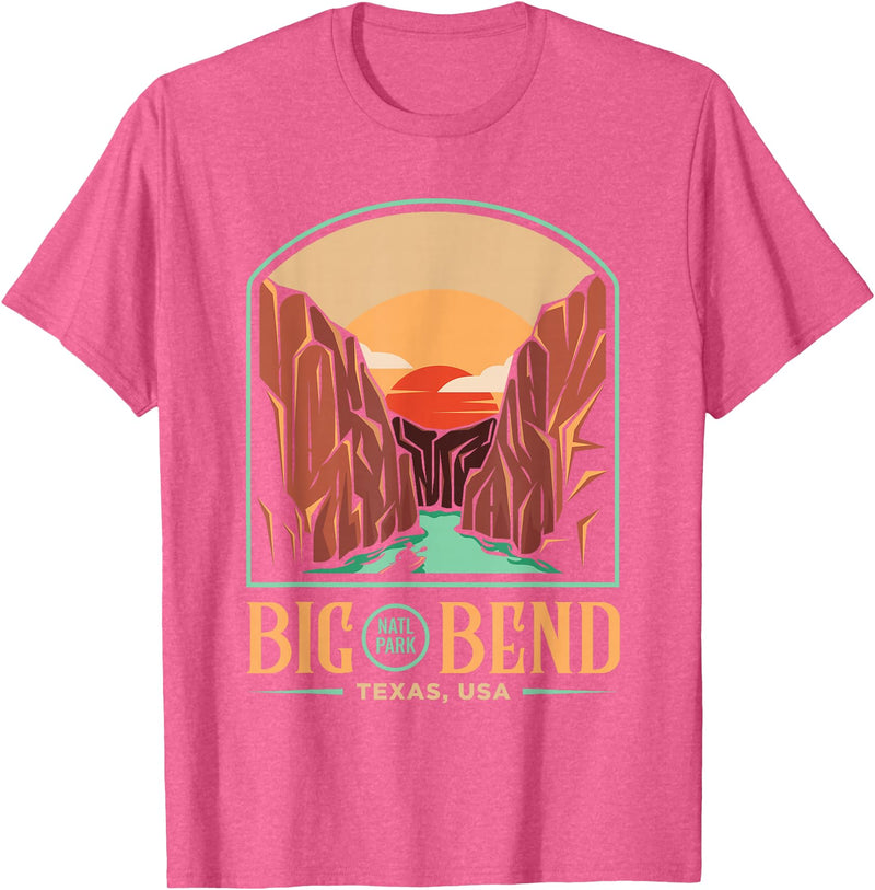 US-Nationalparks Geschenke & Souvenir Big Bend National Park Brewster Texas US Gift T-Shirt - Pink Heather