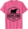 Farm Highland Cow Men Cattle Clothing Agriculture Scottish Highland Cow for Cattle Farmers T-Shirt - Pink Heather