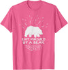 Funny Winter Tees Exit Pursued By a Bear - Funny Shakespeare - Winter Shirt T-Shirt - Pink Heather