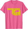 Funny Farm Nothing tips like a cow in Oklahoma state T-Shirt - Pink Heather