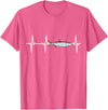 Tarpon Gift Co. Tarpon Heartbeat for Saltwater Fishing Lovers T-Shirt - Pink Heather