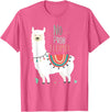 No Prob llama Shirt, No Problama Funny Lama Tee Lamaste T-Shirt - Pink Heather