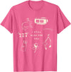 I Still Wish for You Lucky Rabbit 1111 Stars Clover Signs T-Shirt in Pink Heather