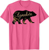 Fandy Family Floral Grandma Bear T Shirt Grandma Mother's Day Women Gift T-Shirt - Pink Heather