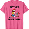 Mom Shirts Mother of Nightmares Graphic T-Shirt - Pink Heather