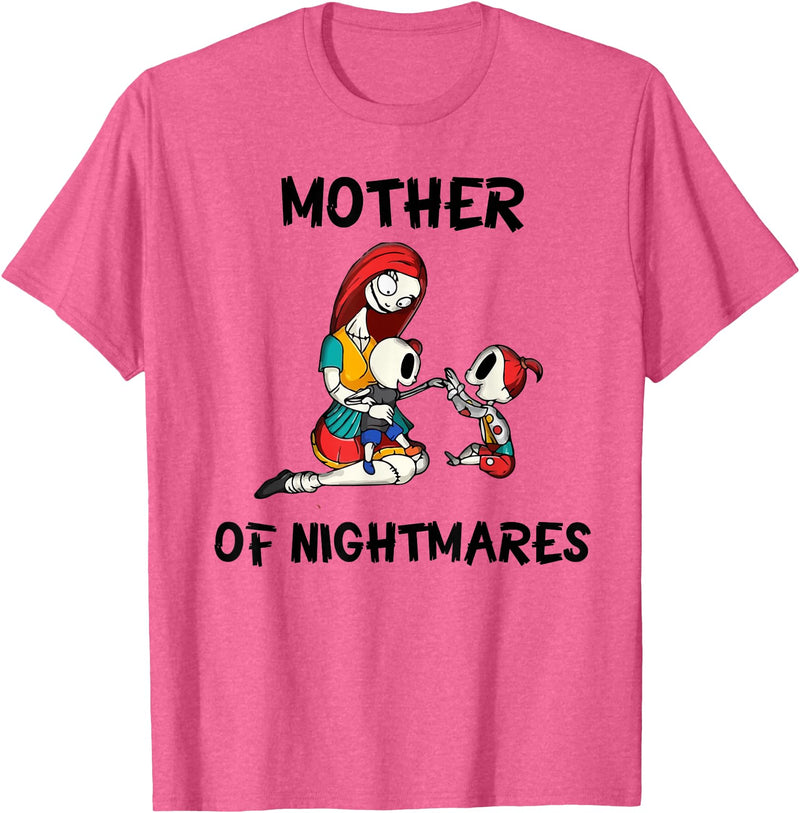 Mom Shirts Mother of Nightmares Graphic T-Shirt - Pink Heather