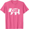 Papa Bear For Men Gifts for Dad Cub Baby Bear Shirt Kids Father's Day T-Shirt T-Shirt - Pink Heather