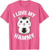 Cute Hamster Design for Men Women Kids Pet Hamster Lovers T-Shirt - Pink Heather