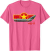 Bear Cave Designs MiG-17 (North Vietnam) T-Shirt - Pink Heather