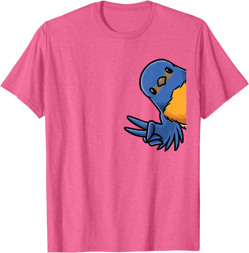 Thabluebirdluveve Bluebird Bird T-Shirt - Pink Heather