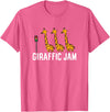 Africa Giraffe Gifts and Giraffe Sayings Funny Giraffic Jam Cute Giraffe Giraffe Pun Cute Giraffe T-Shirt - Pink Heather