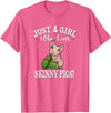 Owner Of Skinny Guinea Pig Gifts Shirts & Hoodies Kids Funny Girl Who Loves Hairless Guinea Pig Mom Lover T-Shirt - Pink Heather
