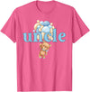 Beary 1st Birthday Boy Teddy Bear Matching Apparel Uncle Teddy Bear 1st Birthday Boy Family Matching T-Shirt - Pink Heather