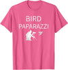 Birdwatching | Bird Photographer Gifts Unisex-Adults Black Short Sleeve T-Shirt Small Bird Photography T-Shirt - Pink Heather