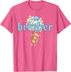 Beary 1st Birthday Boy Teddy Bear Matching Apparel Brother Teddy Bear 1st Birthday Boy Family Matching T-Shirt - Pink Heather