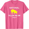 Porker Apparel Co National Yellow Pig Day T-Shirt - Pink Heather