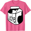 Clever Witty Milk Designs Leche Spanish Milk Carton Dairy Lover T-Shirt - Pink Heather