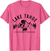 We Love Lake Tahoe - California Nevada Lake Tahoe California Nevada Mountains Bear Nature Vintage T-Shirt - Pink Heather