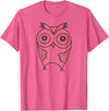 Mel & Bear Owl T-Shirts for Men and Women, Cute Owl Gifts for Birthday T-Shirt - Pink Heather