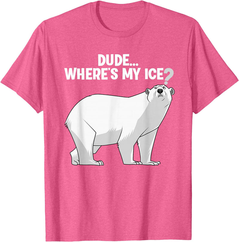 Polar Bear Gift Polar Bear Accessories & Stuff Best Polar Bear Design For Men Boys Kids Polar Bear Lover T-Shirt - Pink Heather