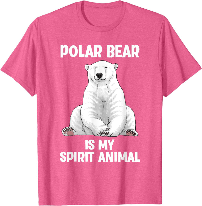 Polar Bear Gift Polar Bear Accessories & Stuff Cool Polar Bear Art For Men Women Kids Polar Bear Lover T-Shirt - Pink Heather