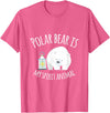 UAB KIDKIS Polar Bear Is My Ghost Animal Funny Gift T-Shirt - Pink Heather