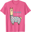 Cool Llama lovers Pyjama day Pajama Llama Cute Llama Pajama Alpaca Kids Women Girl T-Shirt - Pink Heather