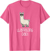 Llama Apparel Co. Dad T Shirt Llamazing Llama Father Funny Family Cool Gifts T-Shirt - Pink Heather