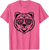 Funny Mothers Mama Bear Face Mama Bear Face Sunglasses Mother Mom Mommy T-Shirt - Pink Heather