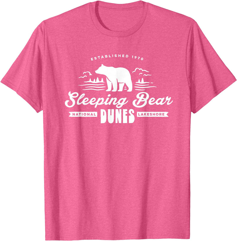 EHS Sleeping Bear Dunes Michigan National Park Souvenir T-Shirt - Pink Heather