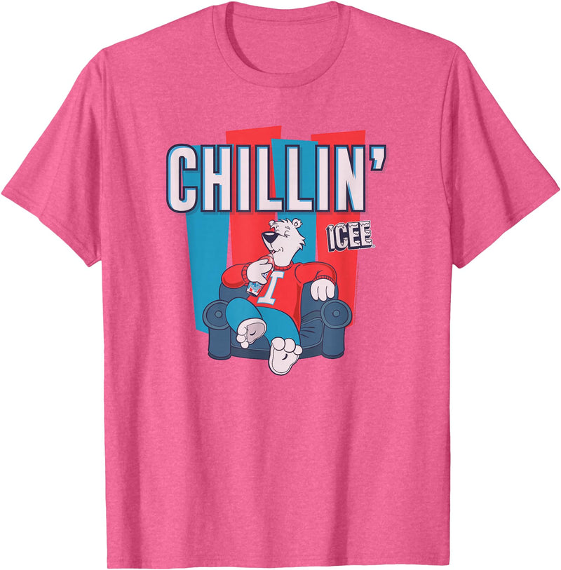 ICEE Bear Classic Sofa Chillin' Logo T-Shirt - Pink Heather