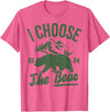 I Choose The Bear 2024 t -shir t I Choose The Bear 2024 T-Shirt - Pink Heather