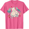 Disney Winnie The Pooh Classic Illustration Piglet and Pooh T-Shirt - Pink Heather