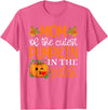 Mom of The Cutest Pumpkin Shirt Mom of The Cutest Pumpkin in The Patch Shirt Halloween T-Shirt - Pink Heather