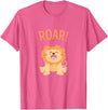 Cute Lion Roar! Lion T-Shirt - Pink Heather