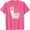 Llama & Alpaca Shirts, Cute Llama & Alpaca Outfit No ProbLlama Shirt, No Problama Shirt, Funny Alpaca Llama T-Shirt - Pink Heather