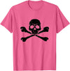 DATZLYF Skull and Crossbones t-shirt T-Shirt - Pink Heather