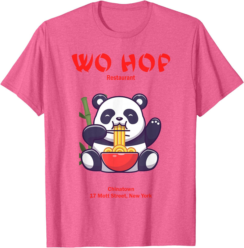 Chinese Panda Restaurant Panda Wo hop Restaurant, Best Bear T-Shirt - Pink Heather