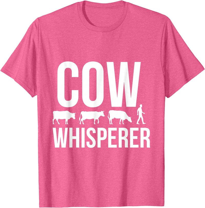 Cow whisperer shirt T-Shirt - Pink Heather
