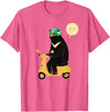 scooter bear tees Scooter Bear black bear T-shirt / taiwan bear shirt sun bear T-Shirt - Pink Heather