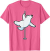 Fun Polar Bear Lover Humor Bear Dancer Stylish Tee Funny Polar Bear Pole Dancer Animal Cute Cool Dancing Joke T-Shirt - Pink Heather