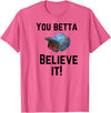 Bradley Rex Betta Fish Design, Fish-Lovers, Funny Pun T-Shirt - Pink Heather