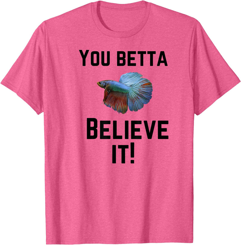 Bradley Rex Betta Fish Design, Fish-Lovers, Funny Pun T-Shirt - Pink Heather