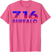 716 Tee's 716 Buffalo Skyline WNY pride T-Shirt - Pink Heather