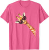 ÄGiräffeCo. Funny Giraffe Sunglasses T-Shirt - Pink Heather