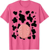Dairy Milk Farmer Cattle Petting Zoo Humor Costume Funny Cow Utters Costume Easy Calf DIY Halloween Animals T-Shirt - Pink