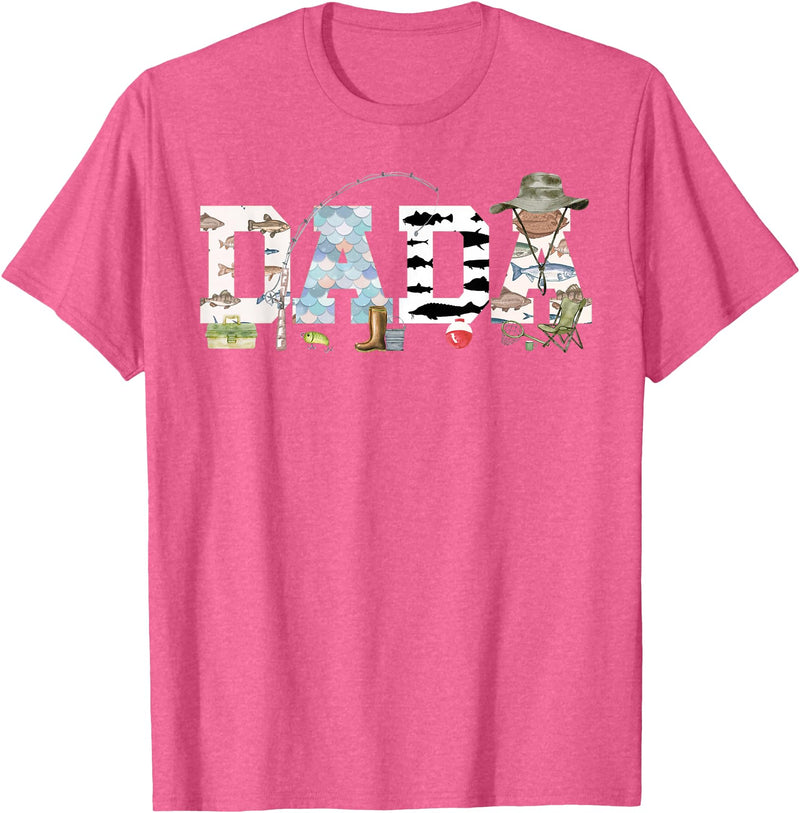 O-Fish-Ally 1st Birthday Matching Family Mom Dad Dada 1st Birthday Fishing T-Shirt - Pink Heather