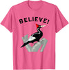 Birdwatching Gifts for Birders Endangered Ivory-Billed Woodpecker T-Shirt - Pink Heather