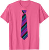 Magical and Funny Halloween Gifts Necktie Costume Halloween T-Shirt - Pink Heather